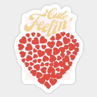 Feeling cute-valentine Sticker